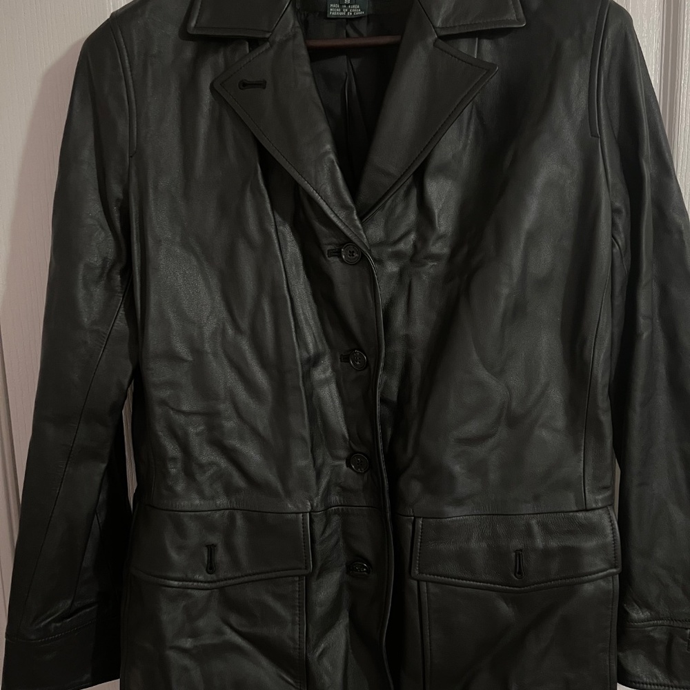 Ralph Lauren Leather Blazer